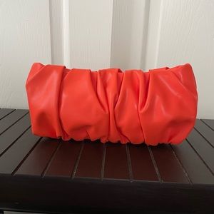 By Anthropologie Orange Clutch